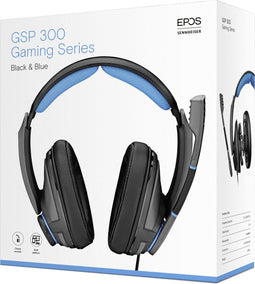 Sennheiser GSP 300 - Over-ear gaming headset - Noise-cancelling microfoon - Zwart/Blauw