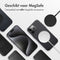 Accezz MagSafe Leather Backcover - iPhone 15 Pro Max - Echt leer met verhoogde randen - Zwart