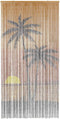 vidaXL - Insectengordijn - Palmboom - print - 90x220 - cm - bamboe