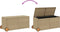 vidaXL - Tuinbox - met - wielen - 283 - L - poly - rattan - gemengd - beige