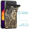 iMoshion Hoesje Geschikt voor Samsung Galaxy A30s / A50 Hoesje Siliconen - iMoshion Design hoesje - Goud / Zwart / Golden Leaves