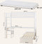 Hoppekids ECO Dream MEGA bed 90x200 cm met lounge-module en bureau, wit