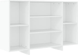 vidaXL - Dressoir - 120x30x75 - cm - bewerkt - hout - wit
