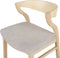 MAROA - Eetkamerstoel set van 2 - Beige - Polyester
