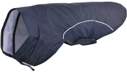 vidaXL - Hondenregenjas - met - reflecterende - strips - polyester - blauw - XXS