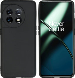 iMoshion Hoesje Geschikt voor OnePlus 11 Hoesje Siliconen - iMoshion Color Backcover - Zwart