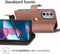 iMoshion Hoesje Geschikt voor Motorola Edge Plus (2022) / Edge 30 Pro Hoesje Met Pasjeshouder - iMoshion Luxe Bookcase - Bruin