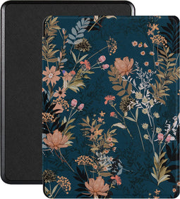 Lunso - Geschikt voor Kobo Glo / Glo HD / Touch 2.0 (6 inch) - Vegan saffiano leren sleepcover hoes - Urban Park