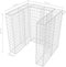 vidaXL - Schanskorf - enkele - vuilnisbak - ombouw - 110x100x120 - cm - staal