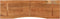 vidaXL - Bureaublad - rechthoekig - 160x50x2,5 - cm - massief - acaciahout