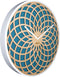 NeXtime Sun Small - Klok - Rond - Ø35 cm - Turquoise