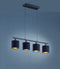 REALITY TOMMY - Hanglamp - 4 lichtpunten - Zwart