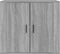 vidaXL - Dressoir - 80x33x70 - cm - bewerkt - hout - grijs - sonoma - eikenkleurig