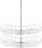 vidaXL - Draadmand - keuken - 2-laags - 270 - graden - 71x71x80 - cm - zilverkleurig