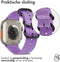 iMoshion Bandje Geschikt voor Apple Watch Bandje Series 1 / 2 / 3 / 4 / 5 / 6 / 7 / 8 / 9 / SE / Ultra (2) - 42 / 44 / 45 / 49 mm - iMoshion Nylon band - Paars