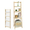 SoBuy FRG162-N - Ladderplank - 4 planken - Opvouwbaar - 34 x 42 x 140 cm - Rubberhout