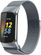 imoshion Milanees magnetisch bandje - Geschikt voor Fitbit Charge 5, Charge 6 - Grijs - S
