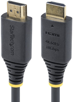 Startech.com HDMI2-CABLE-4K60 - Premium Gecertificeerde High Speed HDMI Kabel - 4m 4K 60Hz/1440p 144Hz HDR10/HDCP 2.2/ARC 18Gbps Zwart