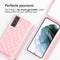 iMoshion Hoesje Geschikt voor Samsung Galaxy S21 Hoesje Met Koord - iMoshion Siliconen design hoesje met koord - Roze / Retro Pink