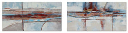 Schilderij DKD Home Decor 140 x 2,8 x 70 cm Abstract Modern (2 Stuks)