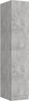 vidaXL - Apothekerskast - 30x42,5x150 - cm - bewerkt - hout - betongrijs
