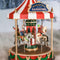 Lemax - 'Christmas Cheer Carousel' - Verlichte attractie met animatie & muziek/geluid - Exclusief adapter (werkt ook op batterijen)