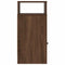 vidaXL - Nachtkastje - met - lade - 25x31x66 - cm - bruin - eikenkleurig