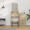 vidaXL - Kaptafel - met - Lades - - - Sonoma - Eik, - 50x41x140 - cm