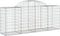 vidaXL - Schanskorven - 13 - st - gewelfd - 200x50x80/100 - cm - ijzer
