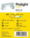 Prolight Bola - Opbouwspot - LED GU10 3W 250 lumen - Wit (2 lichtpunten)