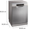 Bosch SMS26AI01F - Vaatwasser - RackMatic-hoogteverstelling - Geborsteld staal