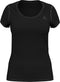 ODLO BL TOP Crew neck s/s ACTIVE F-DRY LIGHT - snel droog - zwart - Maat XL