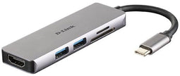 D-Link DUB-M530 - USB-C Hub - HDMI 1.4 en 2x USB 3.2 - Aluminium