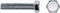 Schroefdoos CELO DIN 933 Metrische schroefdraad M8 x 25 mm Zeshoekig Verzinken (100 Stuks)