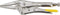 STANLEY Griptang 0-84-812 - Lange Bekken 170mm - Antiroest Chroom - Geel