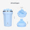 Castagnola Thermosbeker - Koffiebeker To Go - Dubbelwandig - 380 ML - Lichtblauw - Octagon