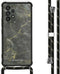 iMoshion Hoesje Geschikt voor Samsung Galaxy A53 Hoesje Met Koord - iMoshion Design Hoesje met Koord - Zwart / Black Marble