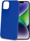 Celly Cromo Siliconen hoesje - Geschikt voor Apple iPhone 15 Plus - TPU Back Cover - Microfiber - Blauw