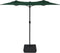 vidaXL - Parasol - dubbel - dak - 316x240 - cm - groen