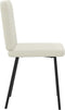 vidaXL - Eetkamerstoelen - 2 - st - fluweel - crèmekleurig