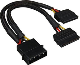 "Shark Sata Y- Stromadapter 0,15m bk"