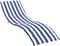 vidaXL - Ligbedkussen - gestreept - oxford - stof - blauw - en - wit