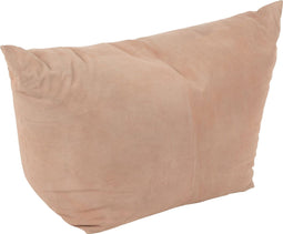 J-Line poef Melissa Vierkant - leer - roze