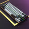 HXSJ V800 - Bedraad Mechanisch Gaming Toetsenbord - RGB - 68 Keys - Blue Switch - Zwart Grijs