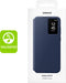 Samsung Galaxy S24 FE - Smart View Wallet Case - Kijkvenster en sleep/wake functie - Blauw