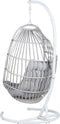 Beliani SESIA - Hangstoel - Grijs - Kunststof