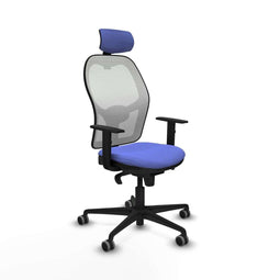 Piqueras y Crespo 1D036G2 - Bureaustoel - Hoofdsteun Verstelbaar - Licht Blauw