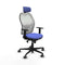 Piqueras y Crespo 1D036G2 - Bureaustoel - Hoofdsteun Verstelbaar - Licht Blauw
