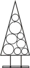 vidaXL - Kerstdecoratie - kerstboom - 60 - cm - metaal - zwart