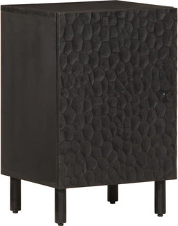 vidaXL - Badkamerkast - 38x33x58 - cm - massief - mangohout - zwart